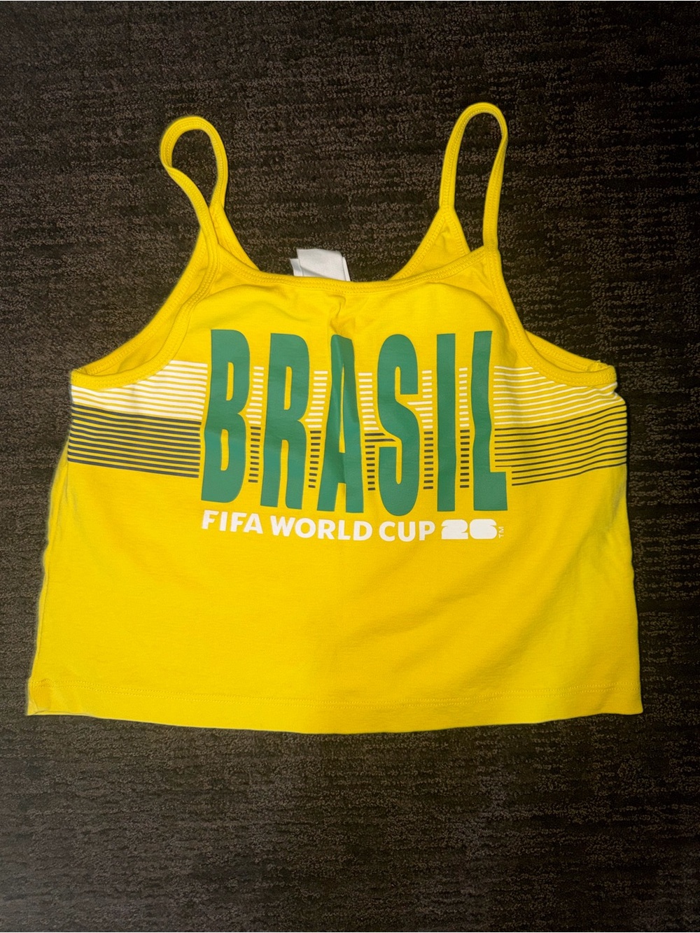 Brasil FIFA World Cup Yellow Crop Tank